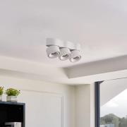 Arcchio Rotari LED plafondlamp, lenzen, 3-lamps