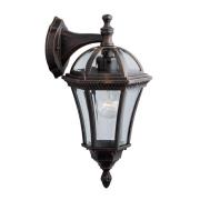 Buitenwandlamp Capri, lantaarn neerwaards