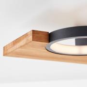 Plafondlamp Cheesy van hout, 2-lamps