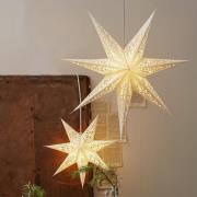Lace papieren ster, zonder verlichting Ø 45 cm, wit