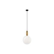 Hanglamp Neptune met glazen kap, goud