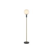Vloerlamp Polly met glazen kap, marmer-element