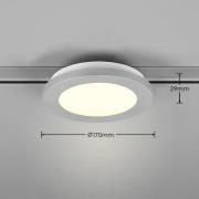LED plafondlamp DUOline, Ø 17 cm, titanium