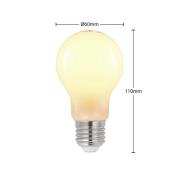 LED lamp E27 8W 2.700K dimbaar opaal 2 per set