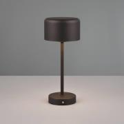 Jeff LED tafellamp, mat zwart, hoogte 30 cm, metaal