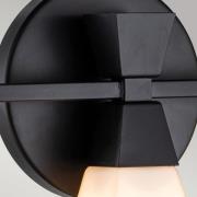 Badkamer wandlamp Bowtie, mat zwart, 3-lamps