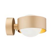 Wandlamp Mado van staal, messing, 1-lamp