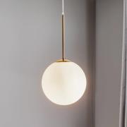 Hanglamp Bosso, 1-lamp, wit/goud 30cm