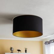 Plafondlamp Roller Ø60cm, zwart/goud