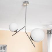 Hanglamp Lunio, 2-lamps, chroom