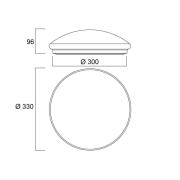 Sylvania Start Surface LED plafondlamp, Ø 33 cm