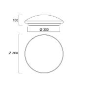 Sylvania Start Surface LED plafondlamp, Ø 36 cm