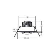 BRUMBERG BB14 inbouw dim2warm RC-dim zwart