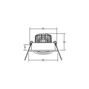 BRUMBERG BB18 dim2wam RC aansluitbox mat zwart