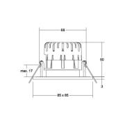 BRUMBERG BB21 IP65 inbouw RC driver hoekig wit