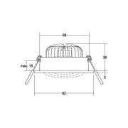 BRUMBERG BB34 LED inbouwspot niet dimbaar wit