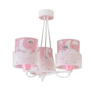 Hanglamp Moon, 3-lamps, roze