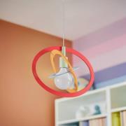 Kinderkamer-hanglamp Dezon, wit/blauw/oranje