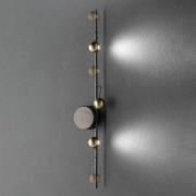 LED wandlamp Magnetic B, brons/goud