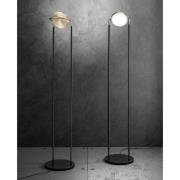 LED vloerlamp Giotto met draaibare kap, goud