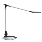 LED bureaulamp MAULoptimus, zilver, voet, dimbaar CCT