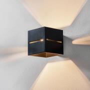 Wandlamp Top up/down, zwarte behuizing