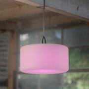 LED hanglamp Holly, accugestuurd IP44, Ø30cm