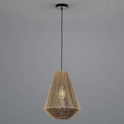 Rope hanglamp van papier, bruin, Ø 33cm