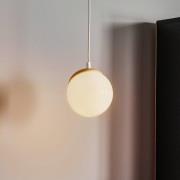Hanglamp Sfera 1-lamp glas/hout licht