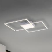 LED plafondlamp Asmin, CCT, staal, 60x60cm