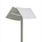 LED vloerlamp Evolo CCT met leeslamp, taupe