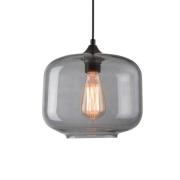 Hanglamp 14102 van glas, rookgrijs, Ø 24 cm