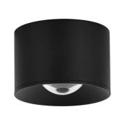 LED plafondspot S131, Ø 8 cm, zandzwart