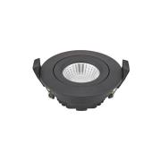 LED plafondinbouwspot Diled, Ø 8,5 cm 6 W Dime LED zwart