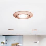 LED plafondinbouwspot Diled, Ø 8,5 cm, 6 W, 3.000 K, rosé