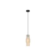 Hanglamp Lilian, glas, barnsteen