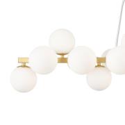 Maytoni Dallas hanglamp, 25-lichts, lang, goud