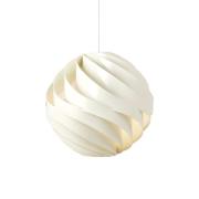 Gubi hanglamp Turbo, alabaster wit glanzend, Ø 62 cm,