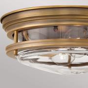 Hadrian buiten plafondlamp, brons/helder