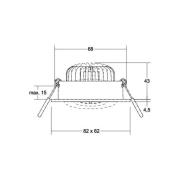 BRUMBERG BB38 RC driver ronde aansluitdoos structuur zwart