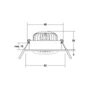 BRUMBERG LED spot BB35 aan/uit aansluitdoos structuur zwart