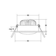 BRUMBERG BB35 RC driver ronde aansluitdoos structuur zwart