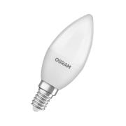 OSRAM LED Classic Star, kaars, mat, E14, 4,9 W, 4.000 K