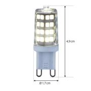 Lindby LED stiftlamp, G9, 3 W, helder, 4.000 K, 350 lm