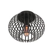 Aglio plafondlamp, Ø 25 cm, zwart, metaal