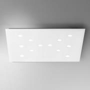 ICONE Slim - platte LED plafondlamp, 12-lamps wit