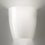 Wandlamp Dafne van glas glossy wit