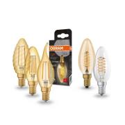 OSRAM kaarslamp Vintage 1906, E14 gloeidraad 4W 824 goud