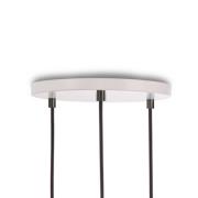 Tala hanglamp Triple Pendant rond, E27 helder, wit/grafiet