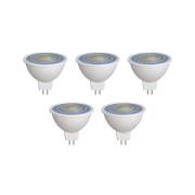 Prios LED reflectorlamp GU5.3 7.5W 621lm 36° wit 830 set van 5